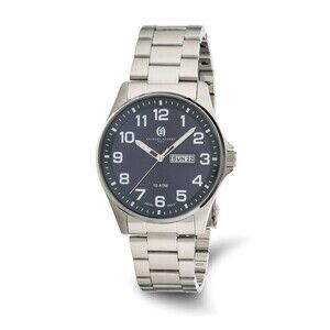Kazi Luxury Charles Hubert Stainless Steel Blue Dial Watch